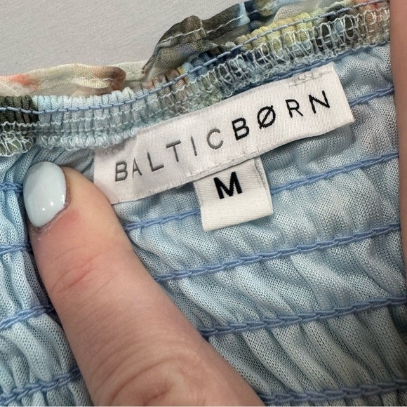 Baltic Born Amalfi Smocked Maxi Dress - Blue Floral Medium - Picture 6 of 7